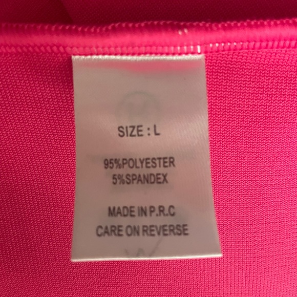 Bodycon Cocktail Dress - NWOT * Fuschia Pink * Size L (fits like medium) - Picture 10 of 10